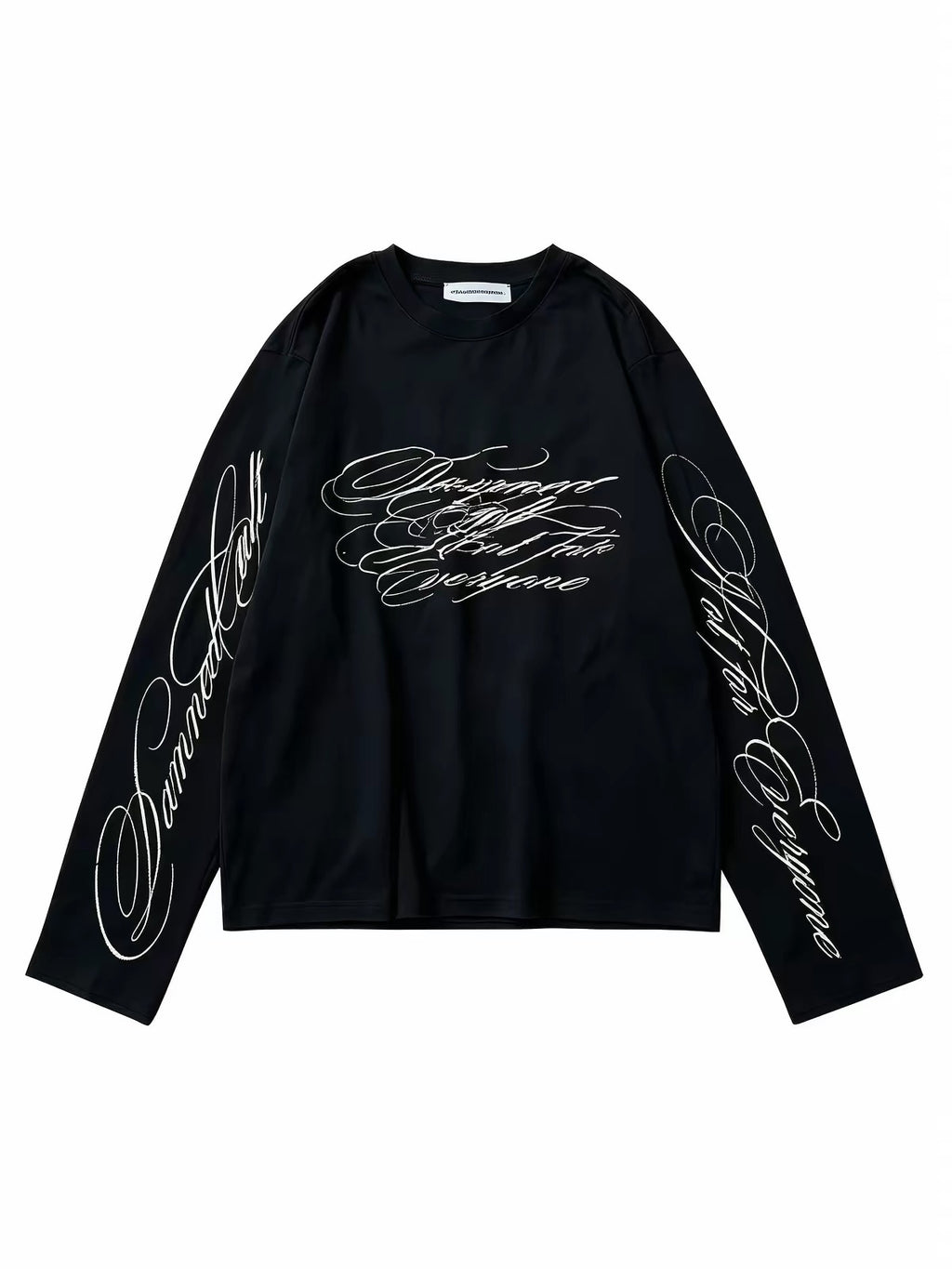 SCRIPT TYPOGRAPHY LONG SLEEVE TEE