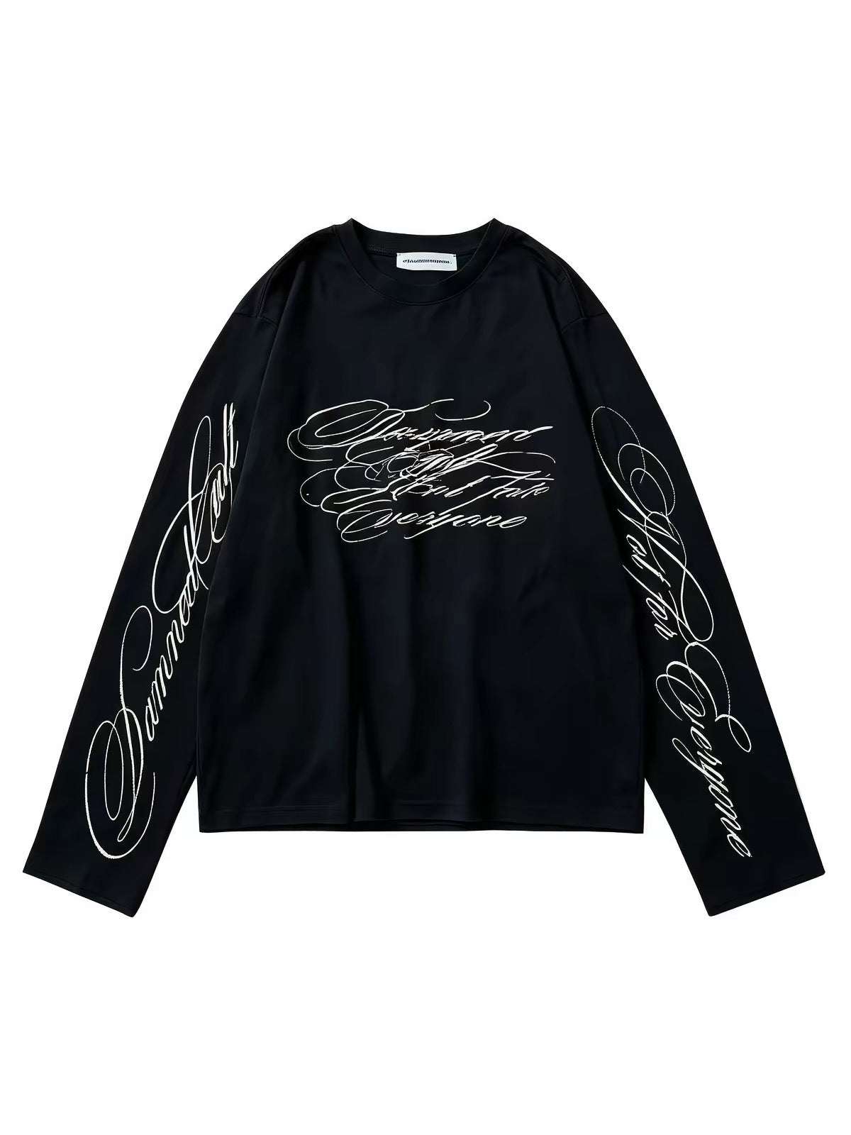 SCRIPT TYPOGRAPHY LONG SLEEVE TEE