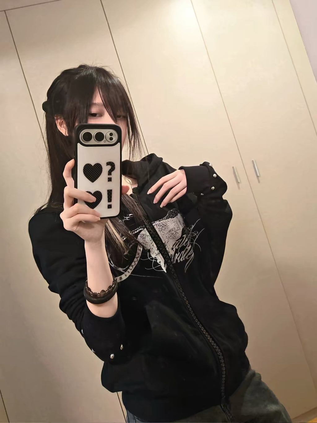 PANTHER SCRIPT ZIP HOODIE