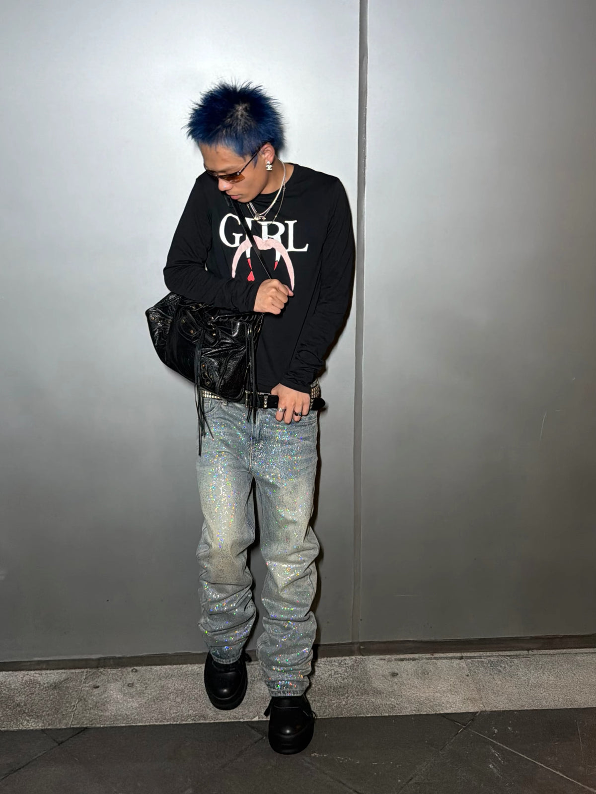 HOLOGRAPHIC DUST JEANS