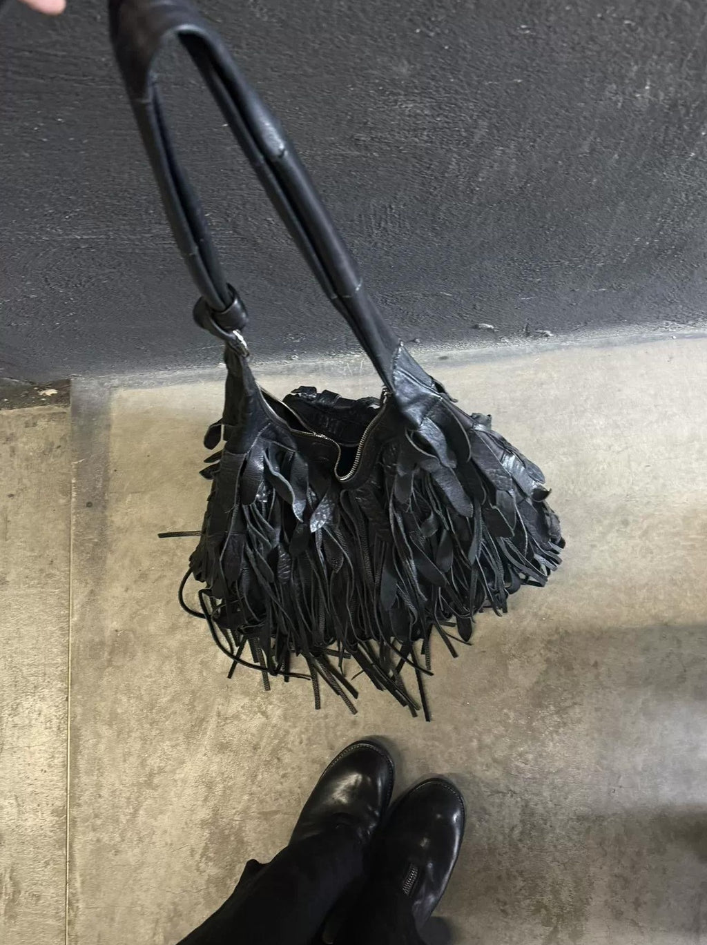 FRAYED EDGE BAG