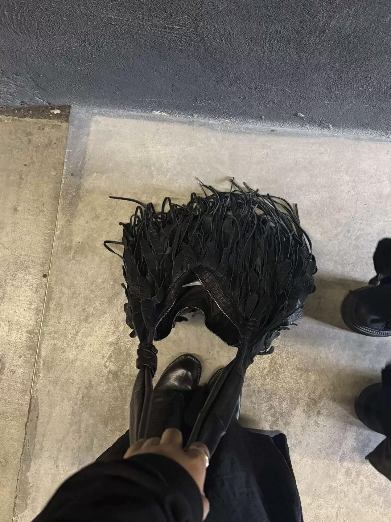 FRAYED EDGE BAG