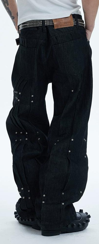 FOLDED DENIM PANTS