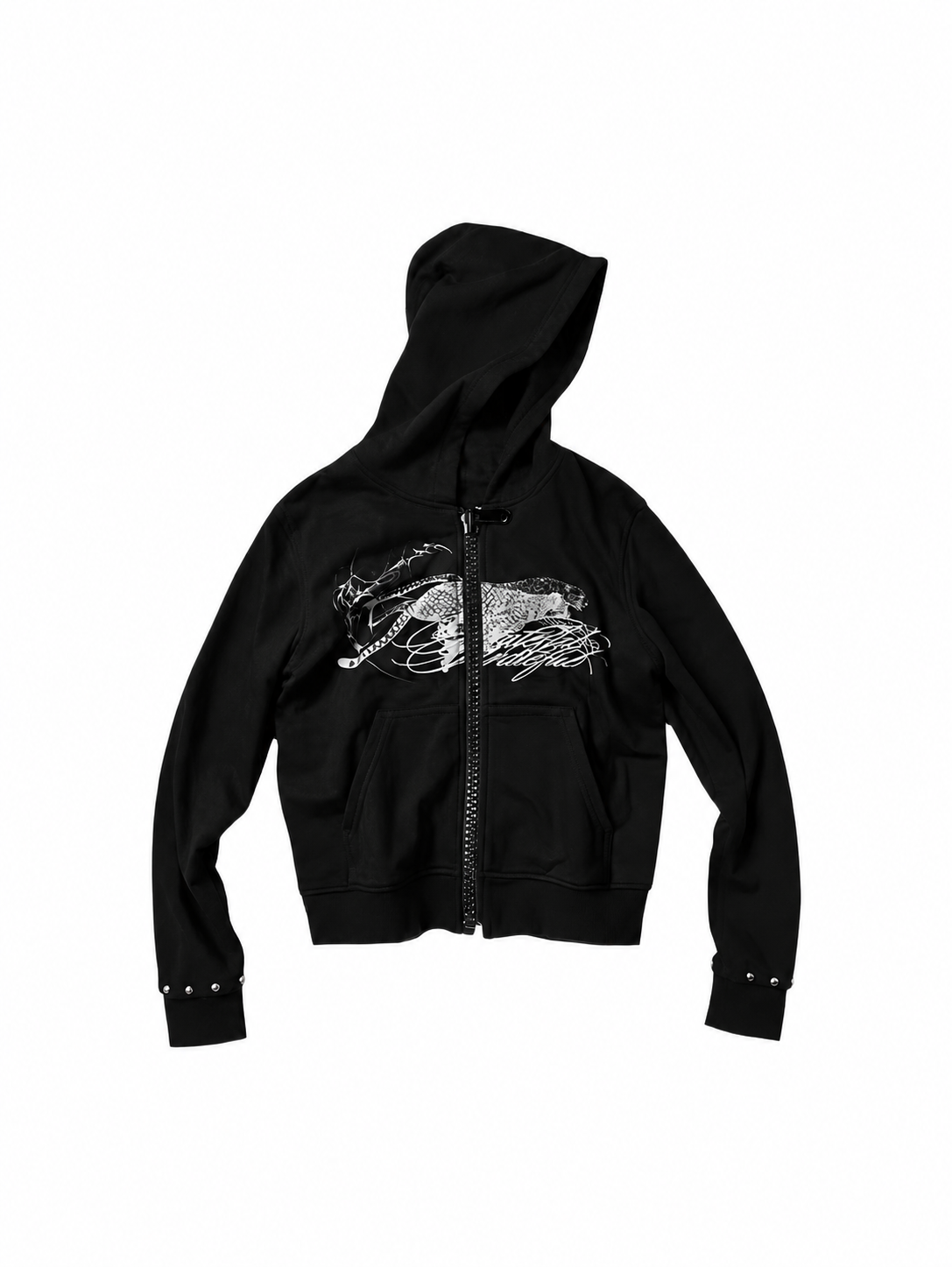 PANTHER SCRIPT ZIP HOODIE