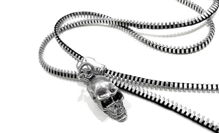 ZIPPER SKULL CHAIN