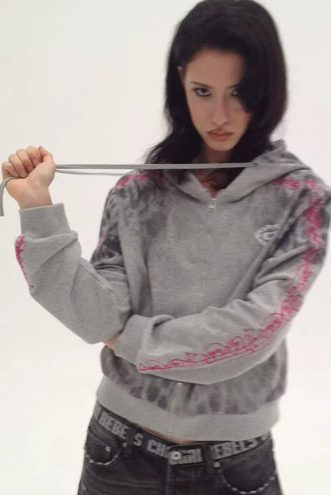 LEOPARD STAR HOODIE