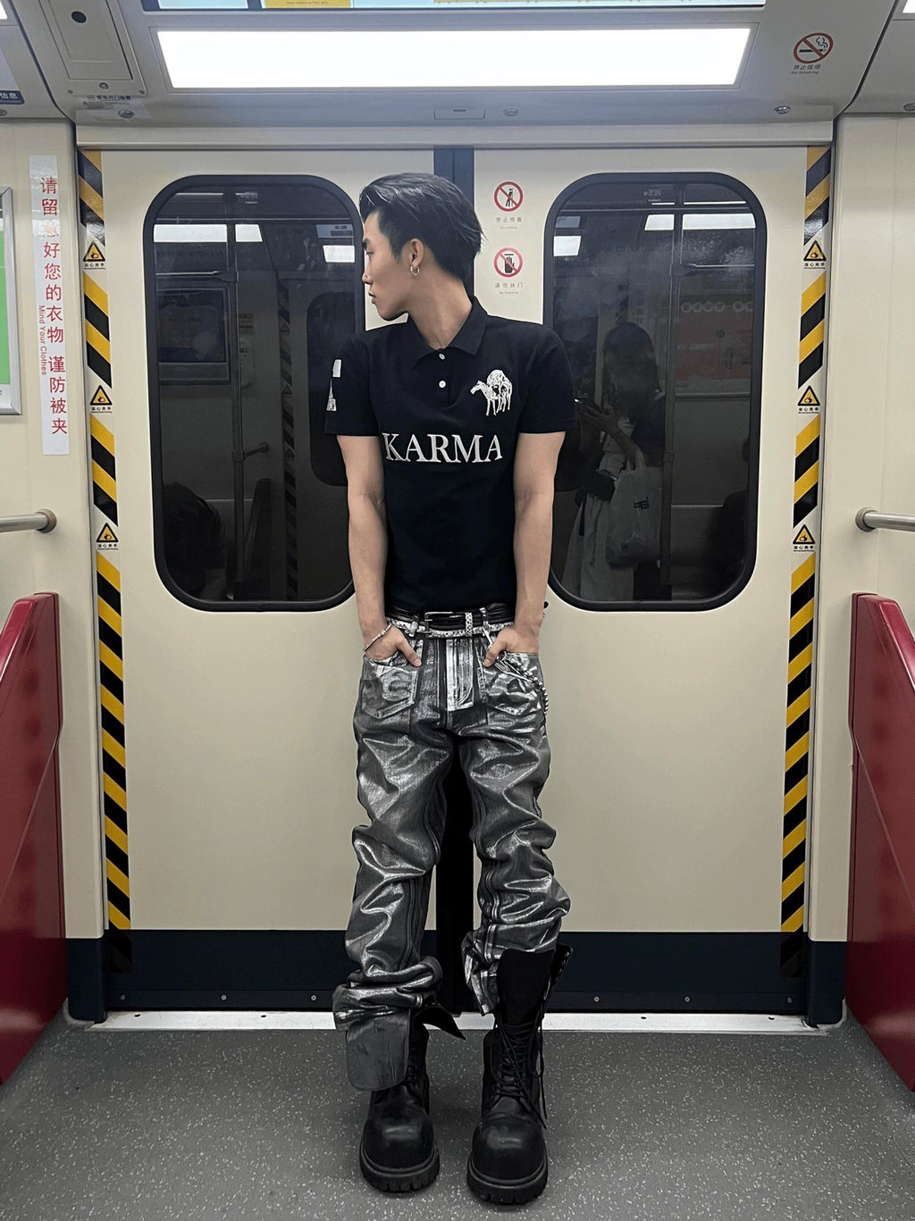 METAL ECHO TROUSERS