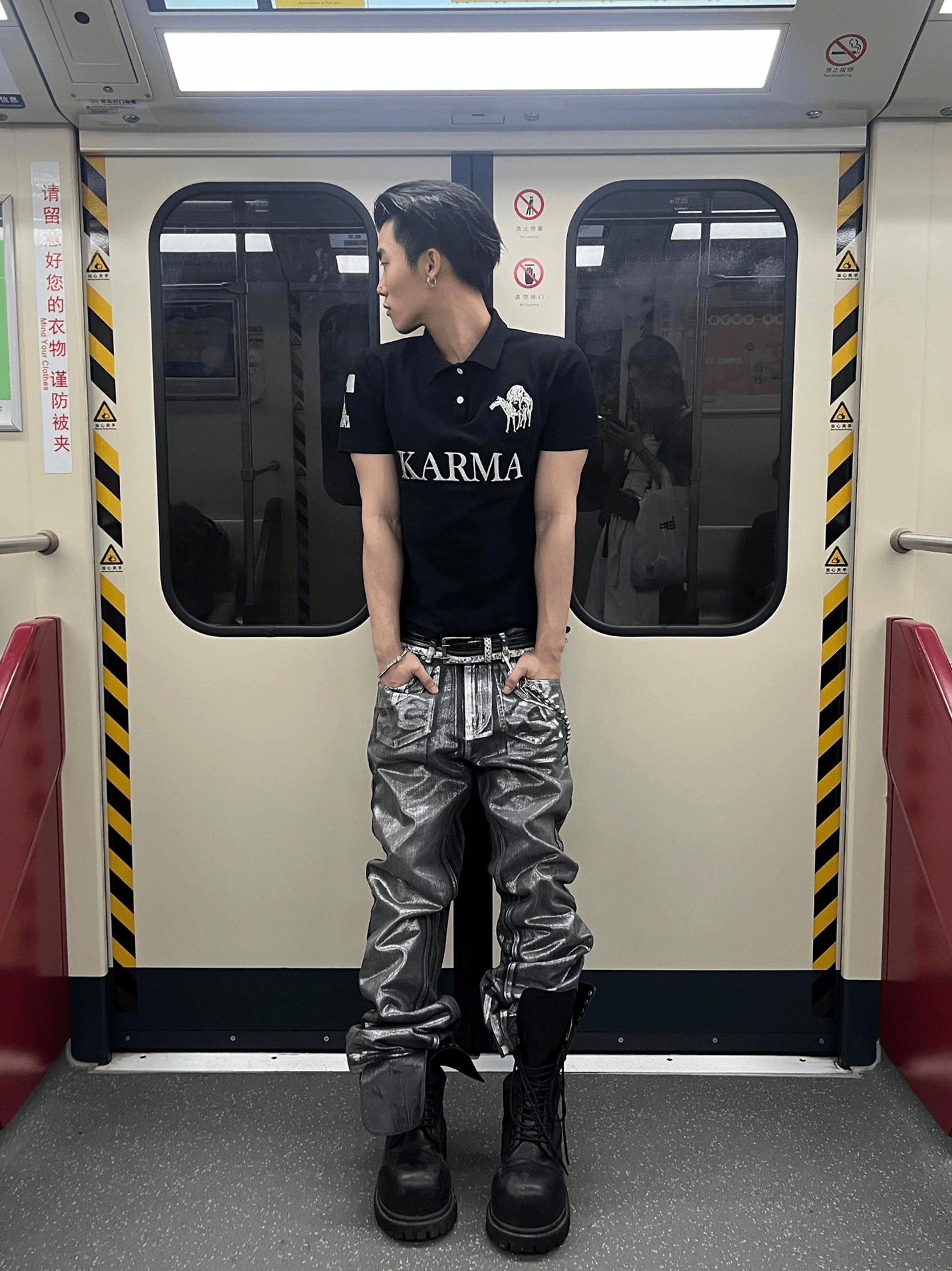 METAL ECHO TROUSERS