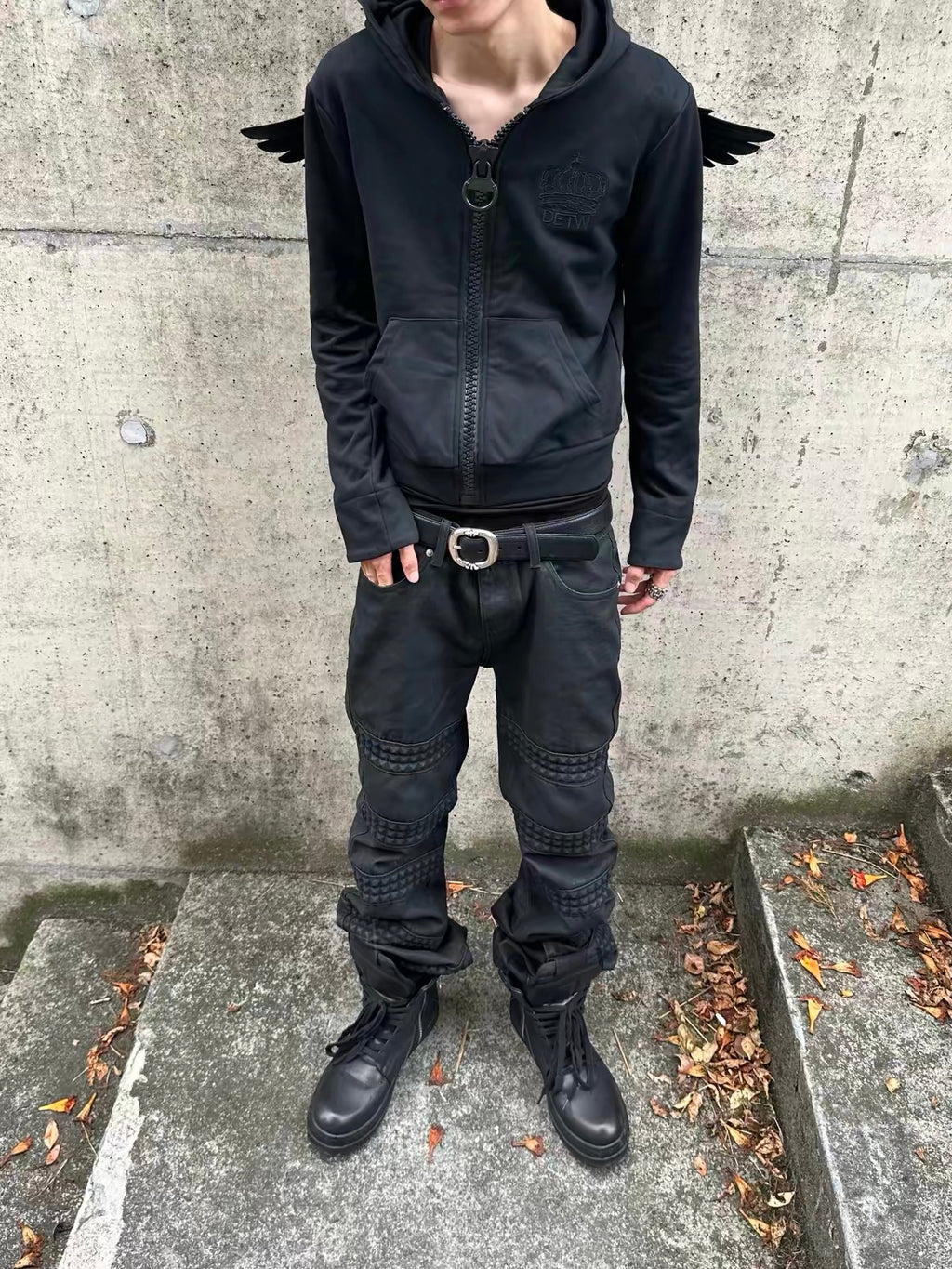DETACHED WING ZIP HOODIE
