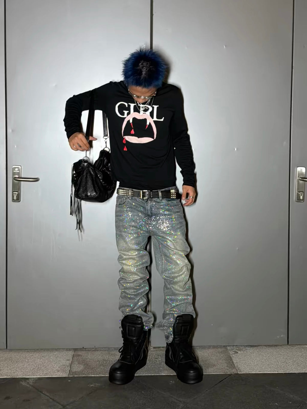 HOLOGRAPHIC DUST JEANS
