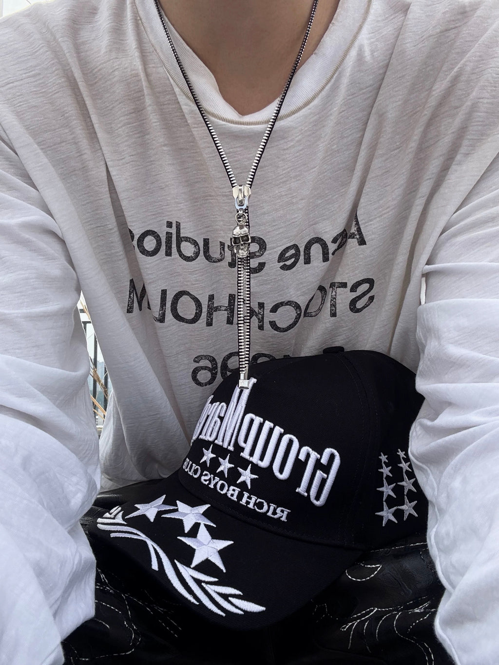 ZIPPER SKULL CHAIN