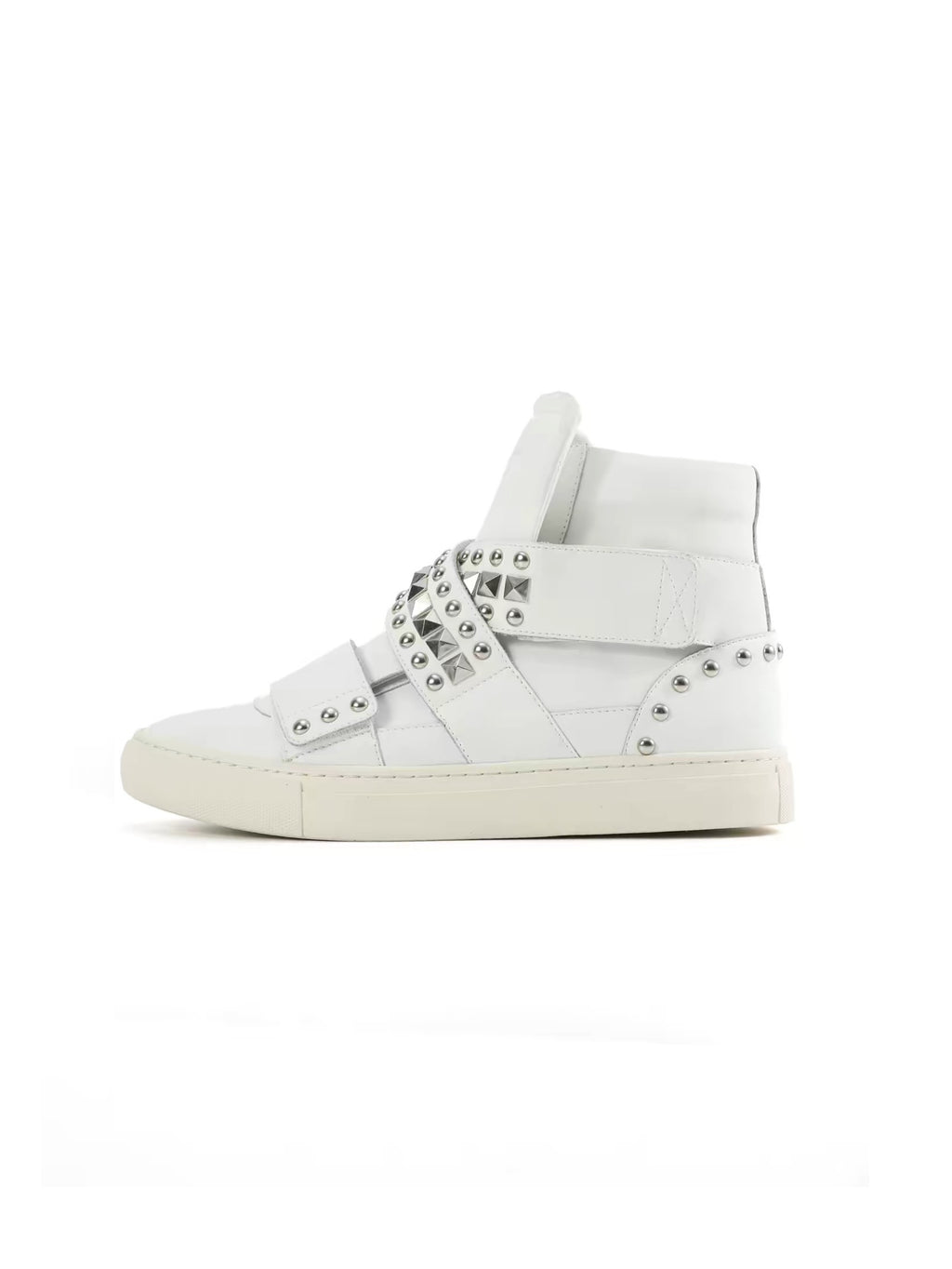 HIGH-TOP STUDDED SNEAKERS