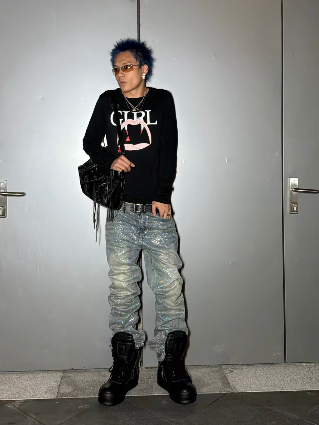 HOLOGRAPHIC DUST JEANS