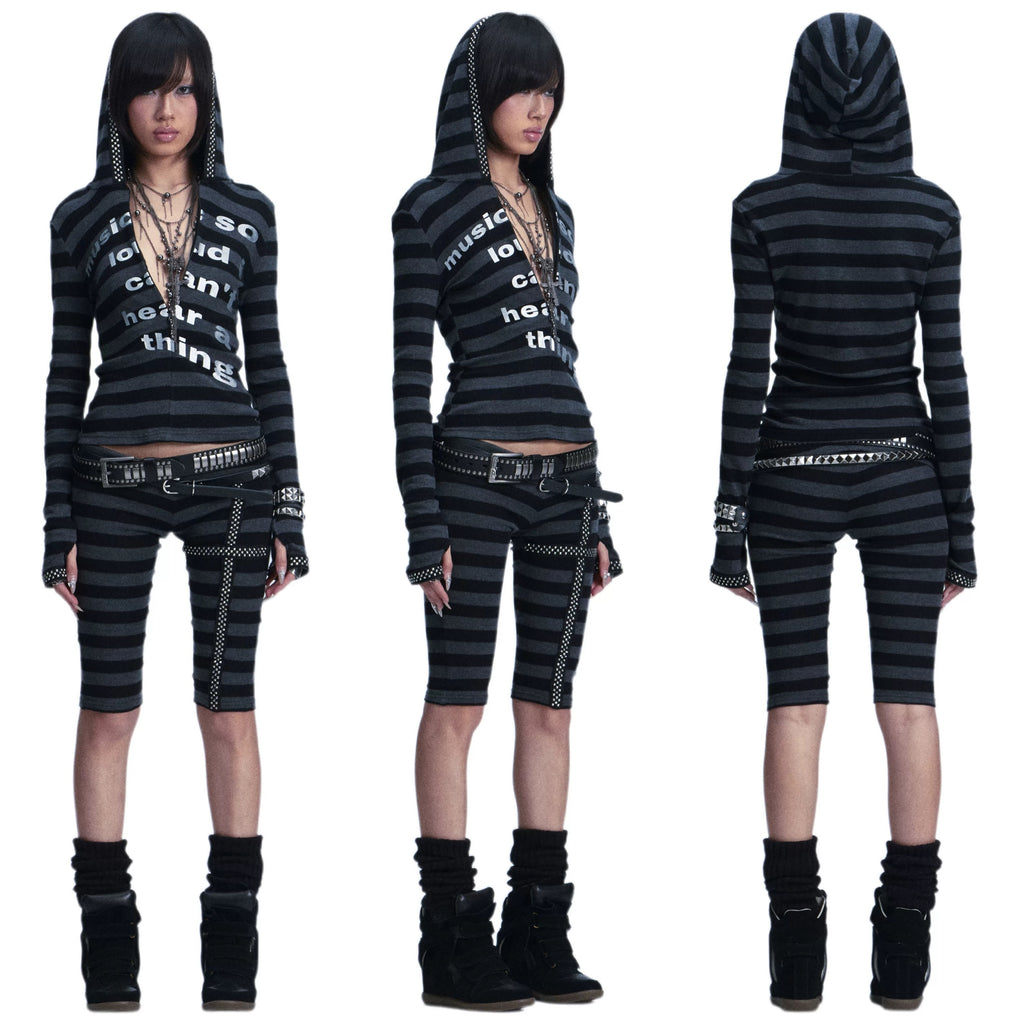 STRIPED TOP and PANTS SET