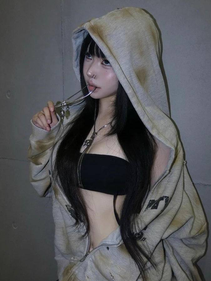 ZIPPER SKULL CHAIN