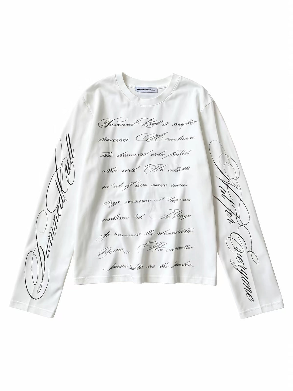 SCRIPT TYPOGRAPHY LONG SLEEVE TEE