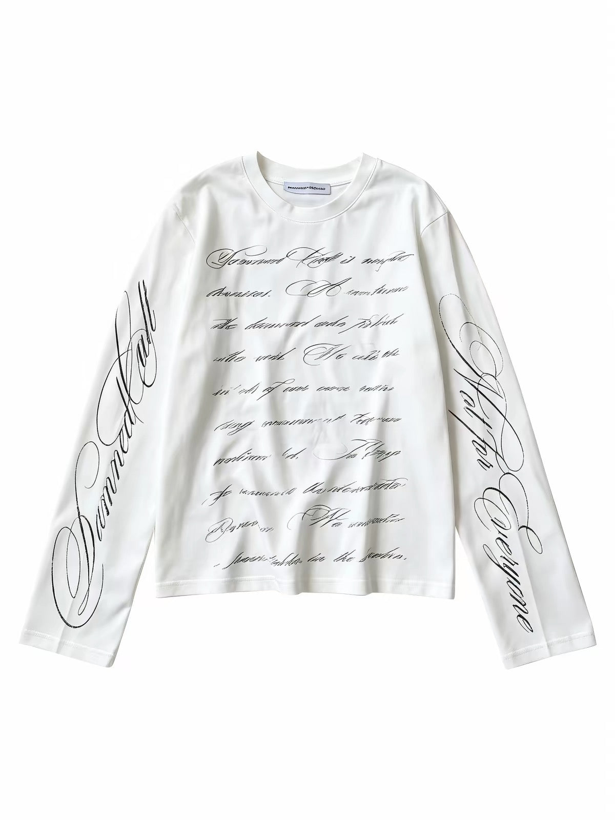 SCRIPT TYPOGRAPHY LONG SLEEVE TEE
