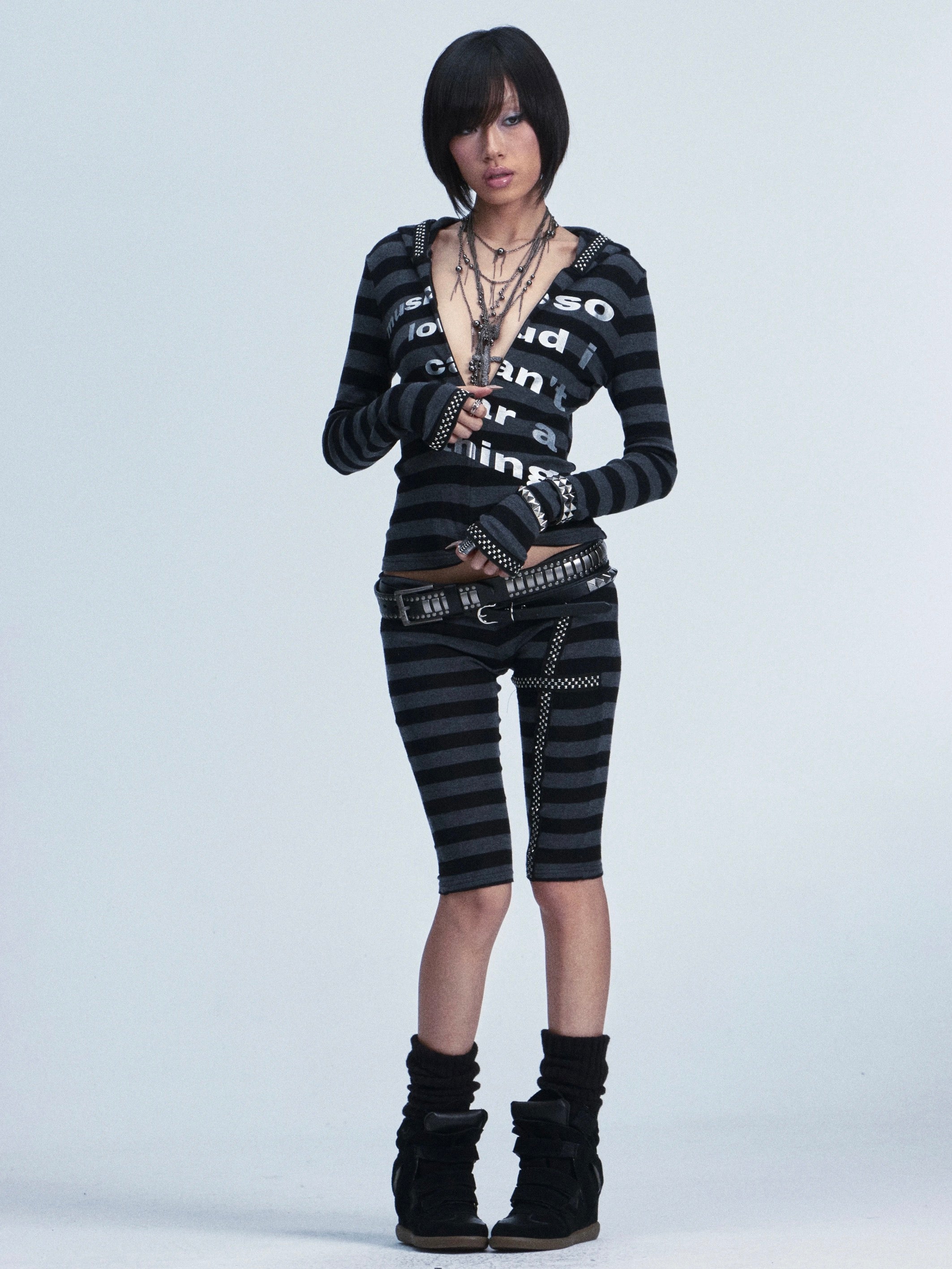 STRIPED TOP and PANTS SET