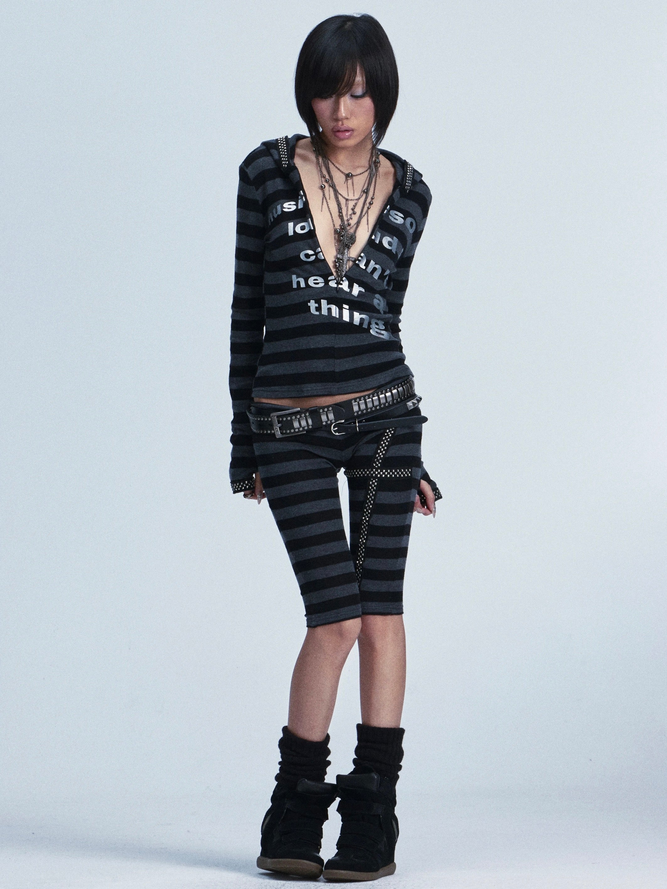 STRIPED TOP and PANTS SET
