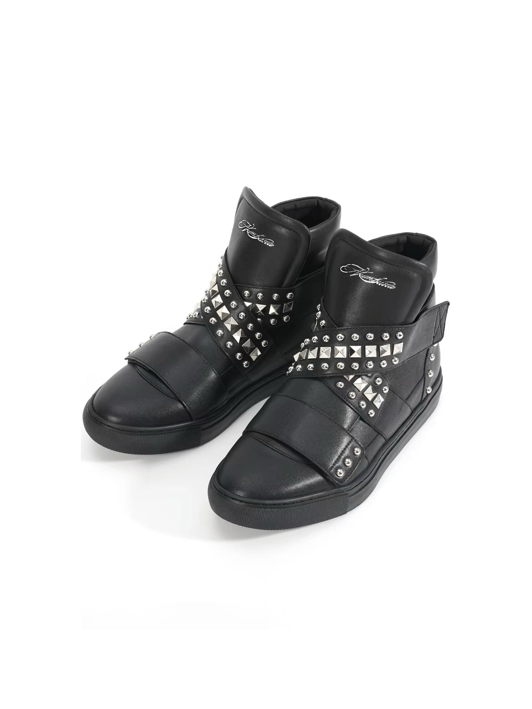 HIGH-TOP STUDDED SNEAKERS
