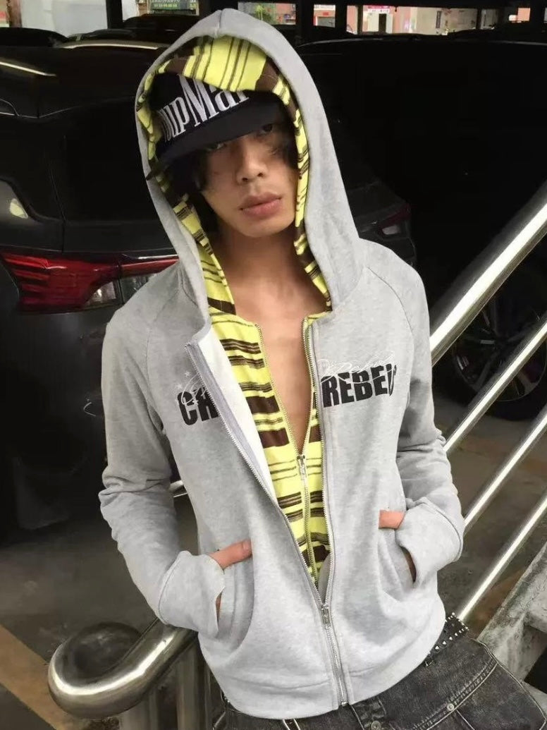 REBEL ZIP HOODIE