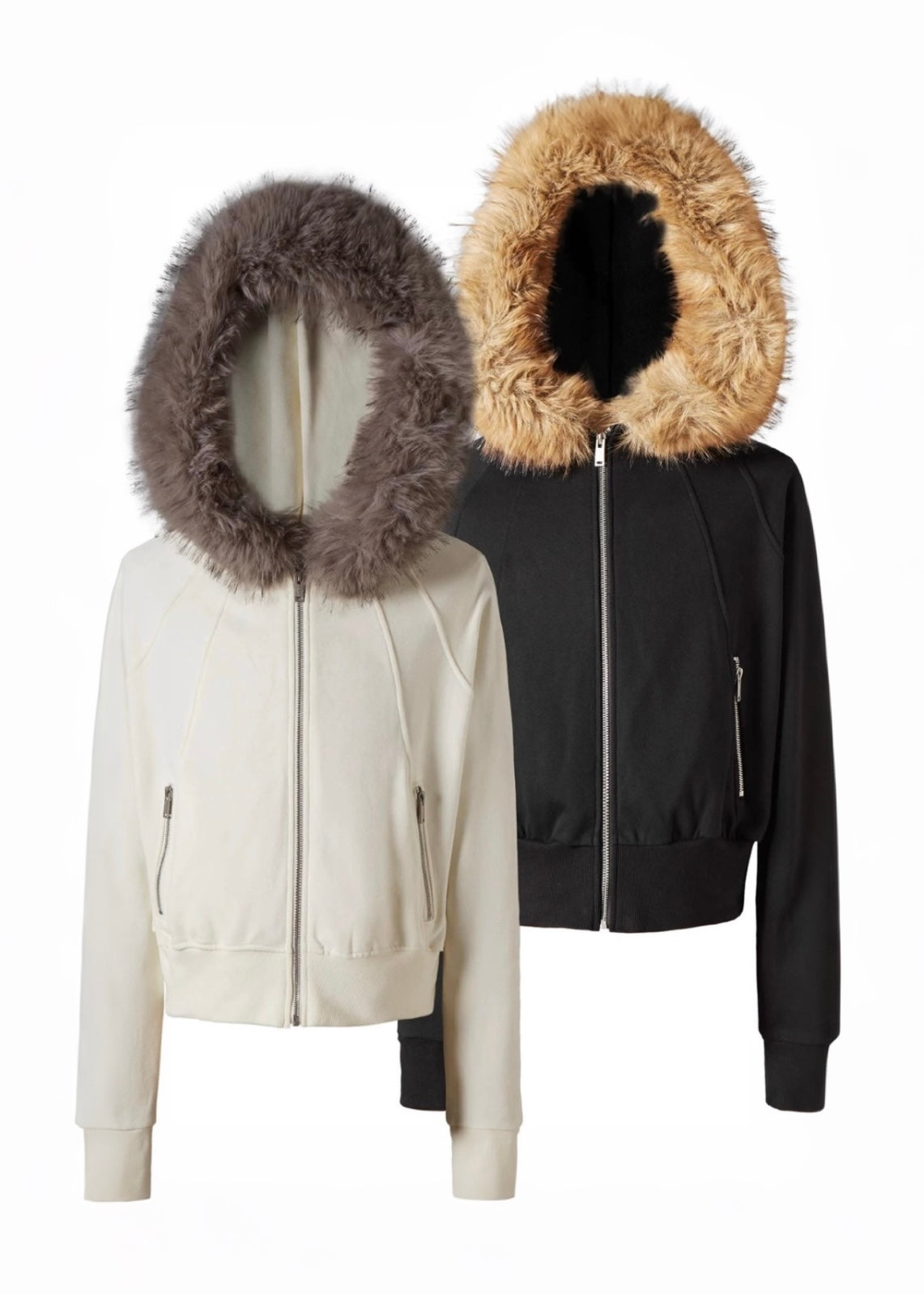 FUR COLLAR HOODE