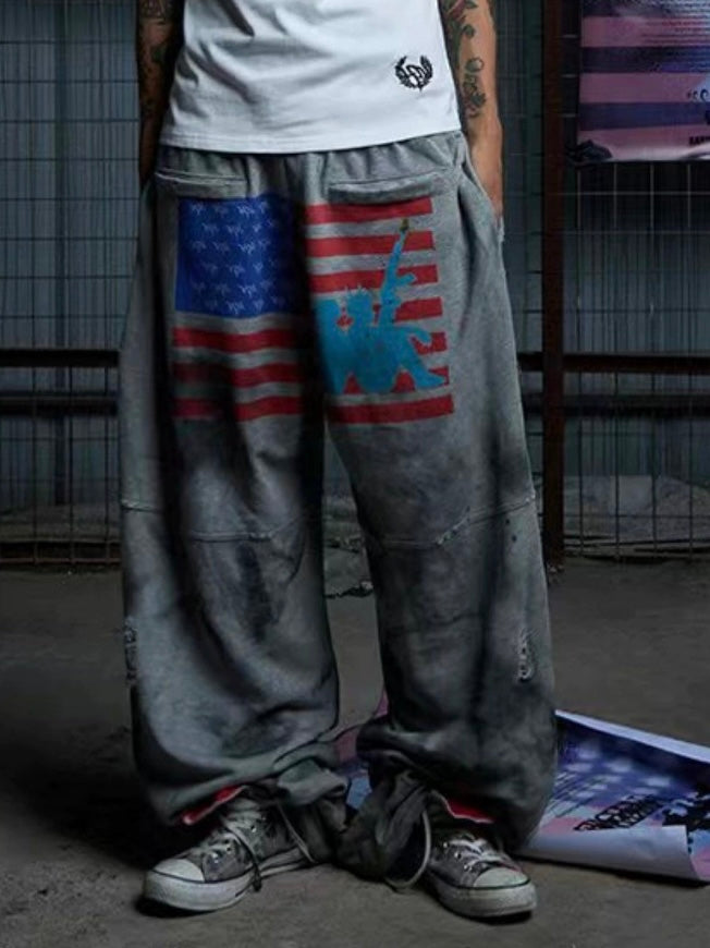 RUINED FLAG SWEATPANTS