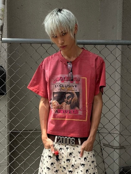 DISTRESSED BOXY TEE