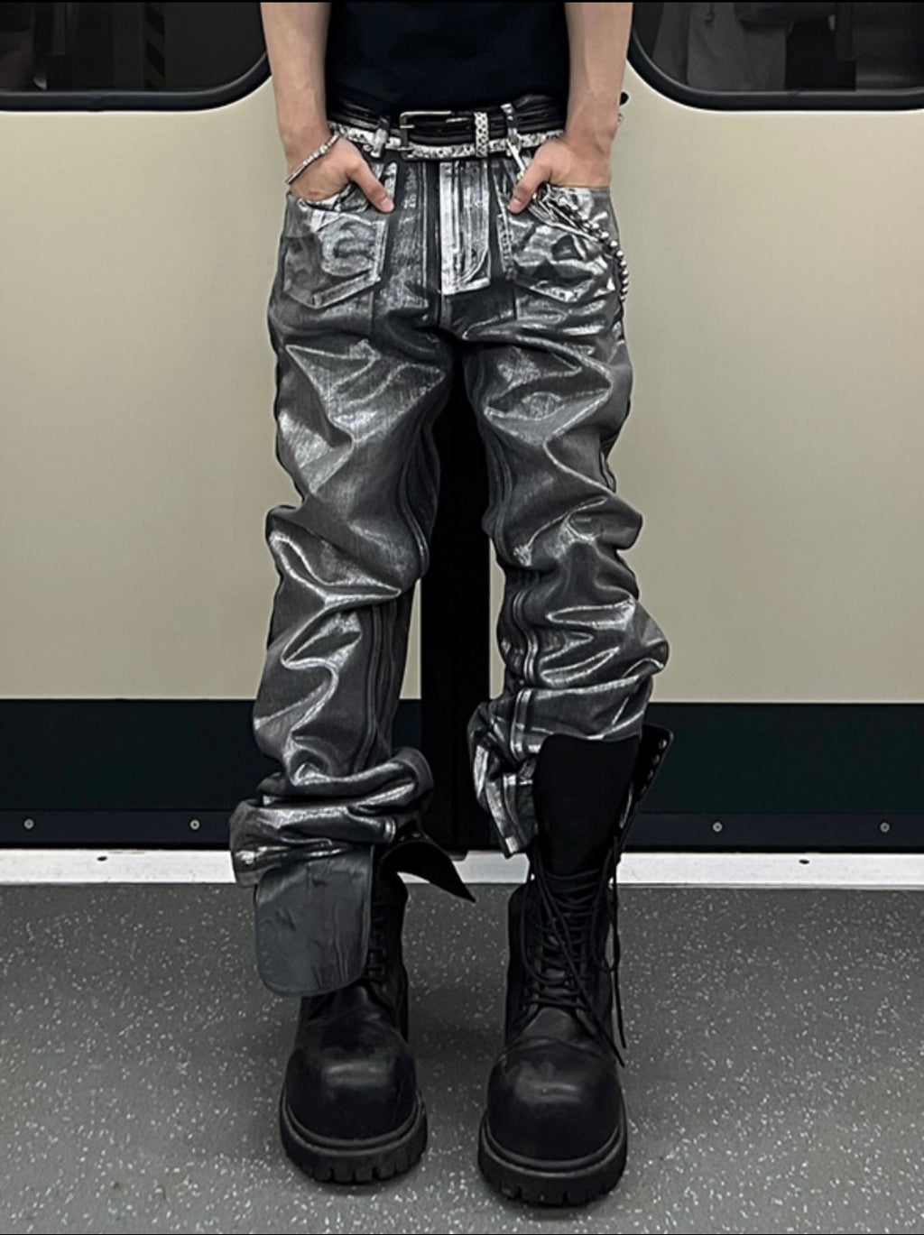 METAL ECHO TROUSERS