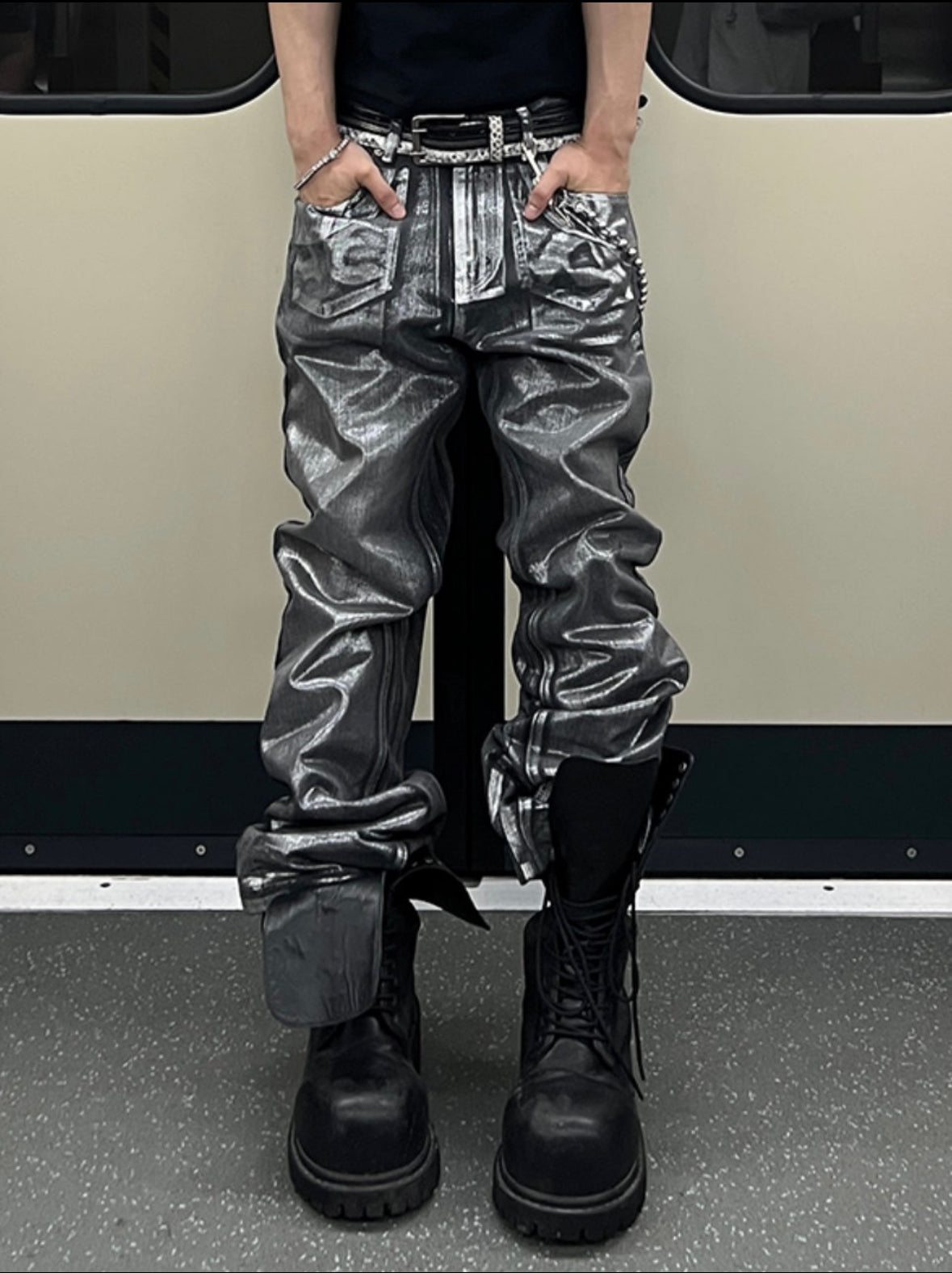 METAL ECHO TROUSERS