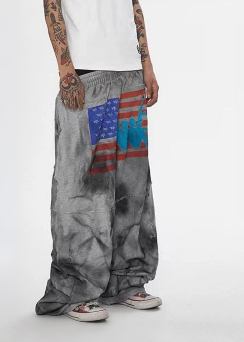 RUINED FLAG SWEATPANTS