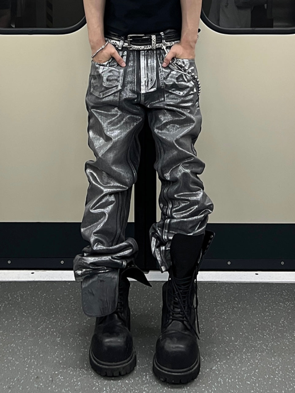 METAL ECHO TROUSERS