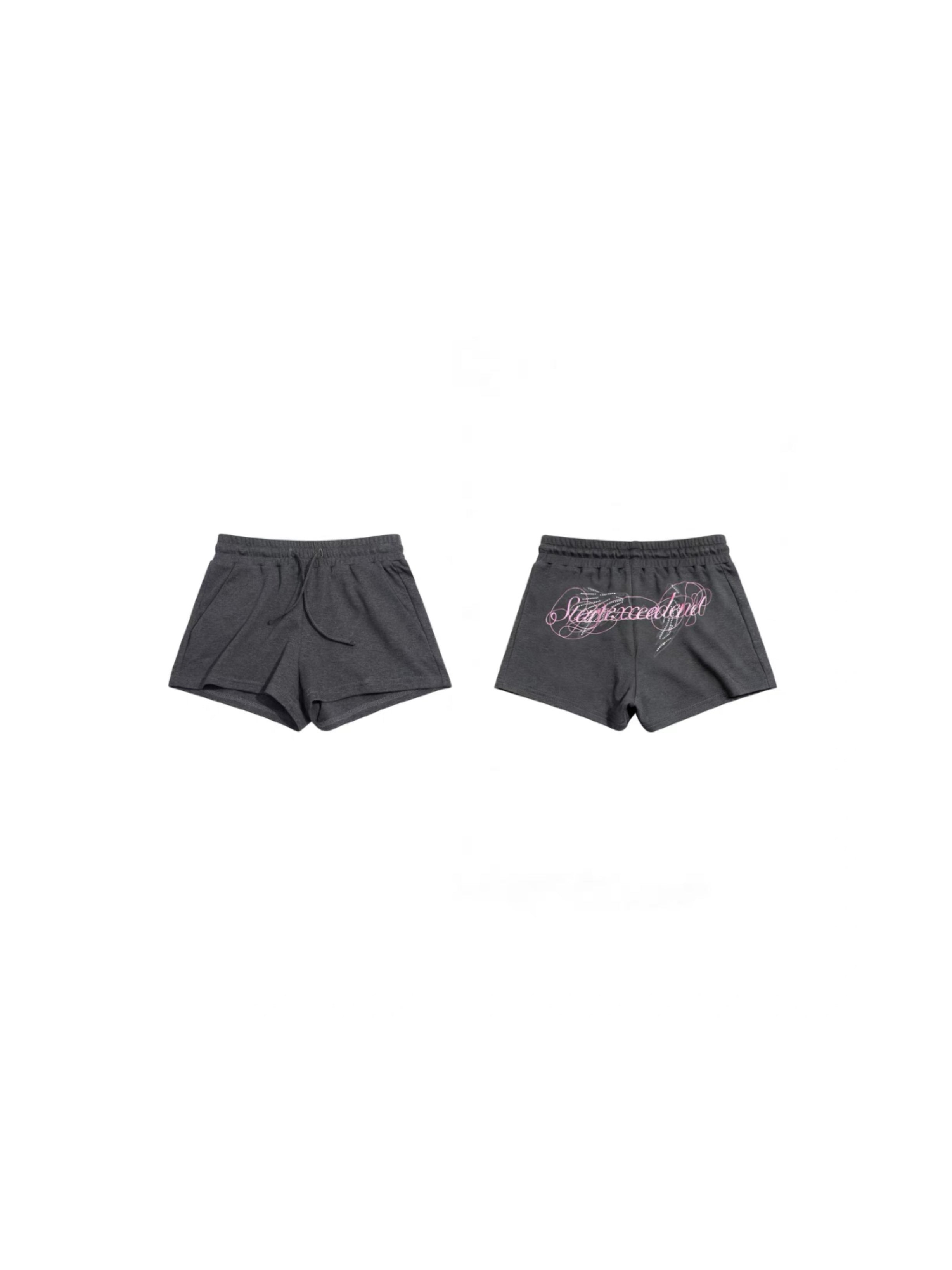 ANGEL PRINT HOT PANTS SET