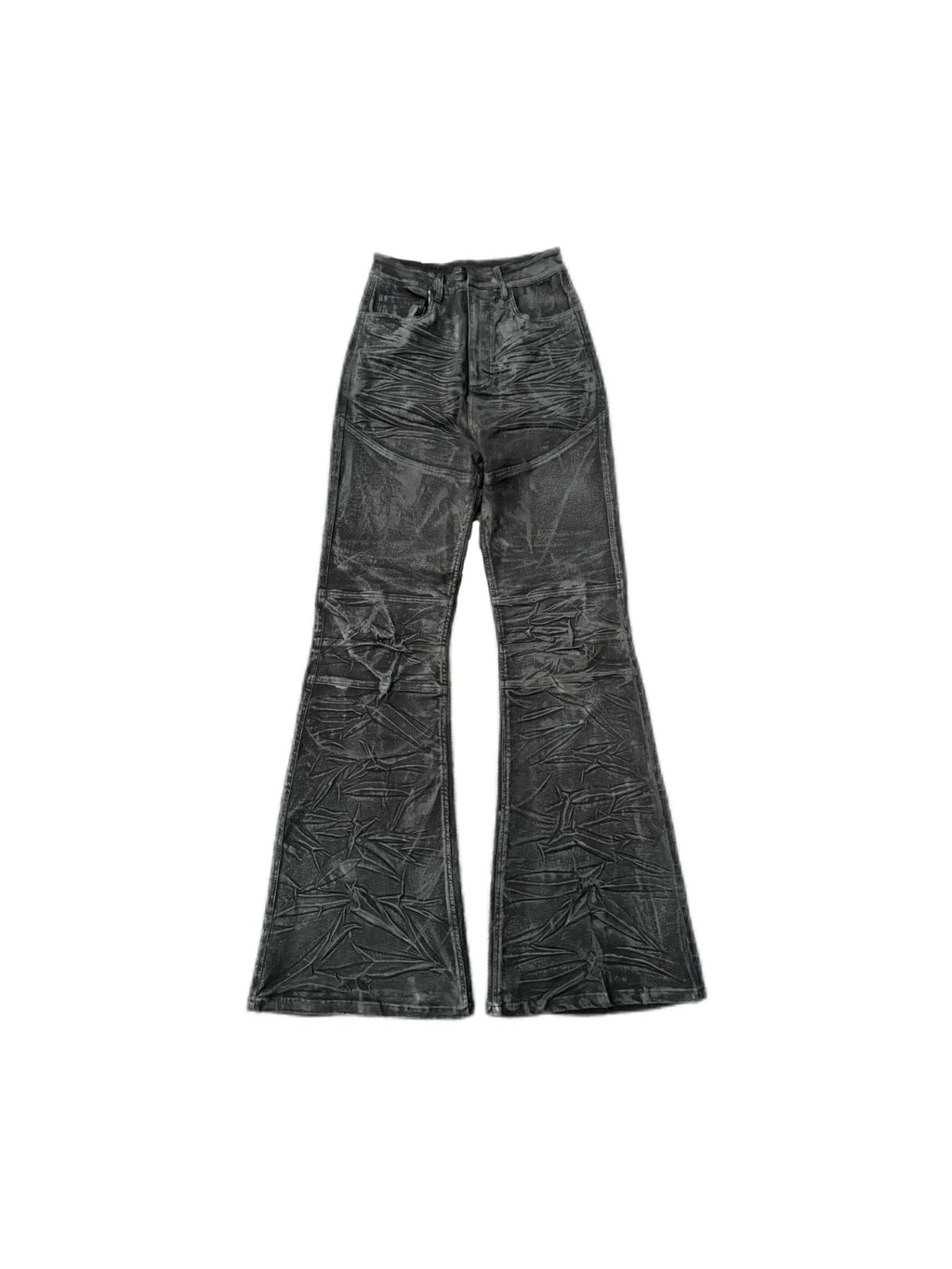 SLIM FIT GLITTER COATED DENIM PANTS