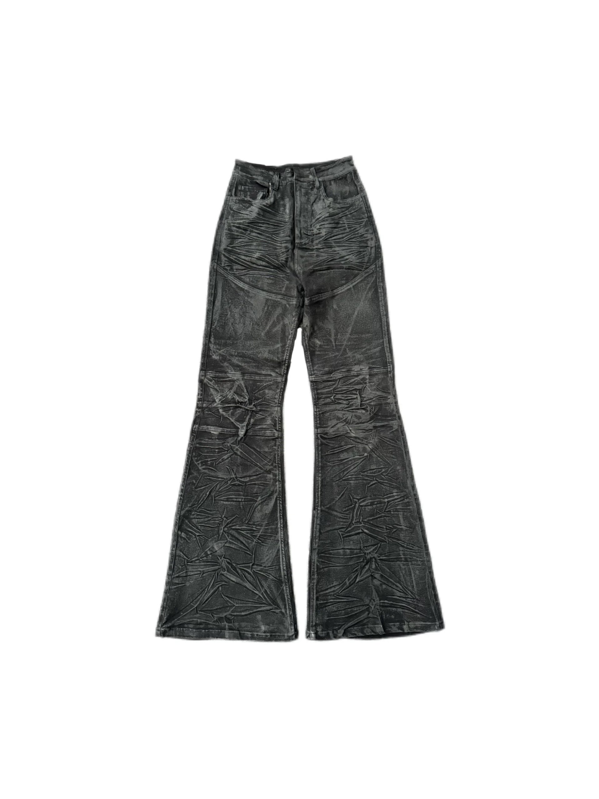 SLIM FIT GLITTER COATED DENIM PANTS