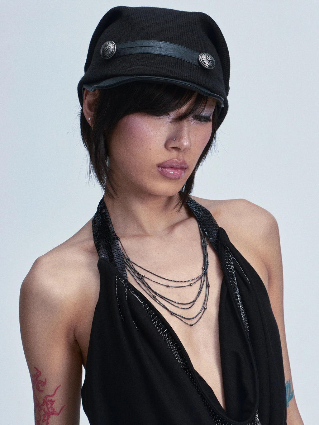 DARK MILITARY CAP
