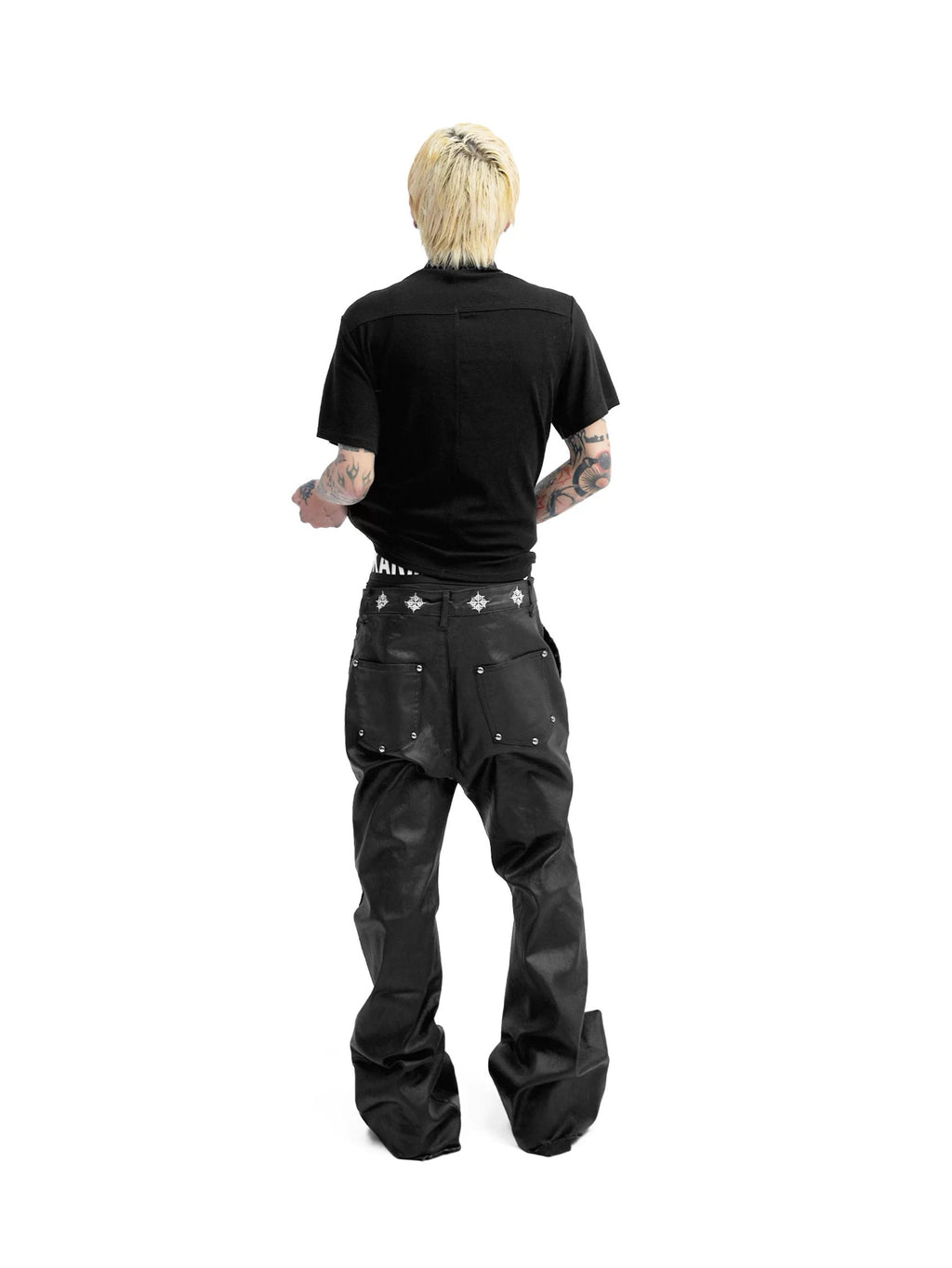 WAX COATED SLIM JEANS