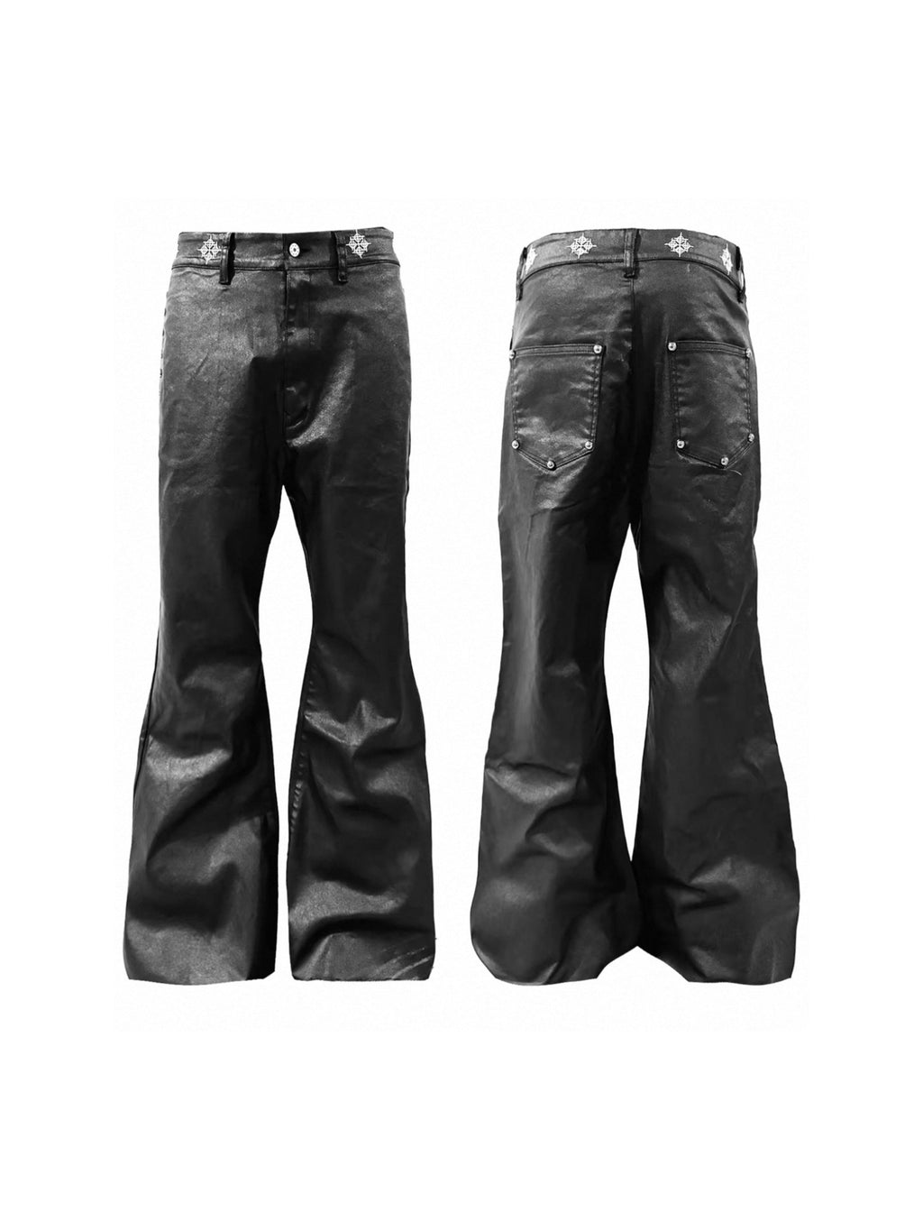 WAX COATED SLIM JEANS