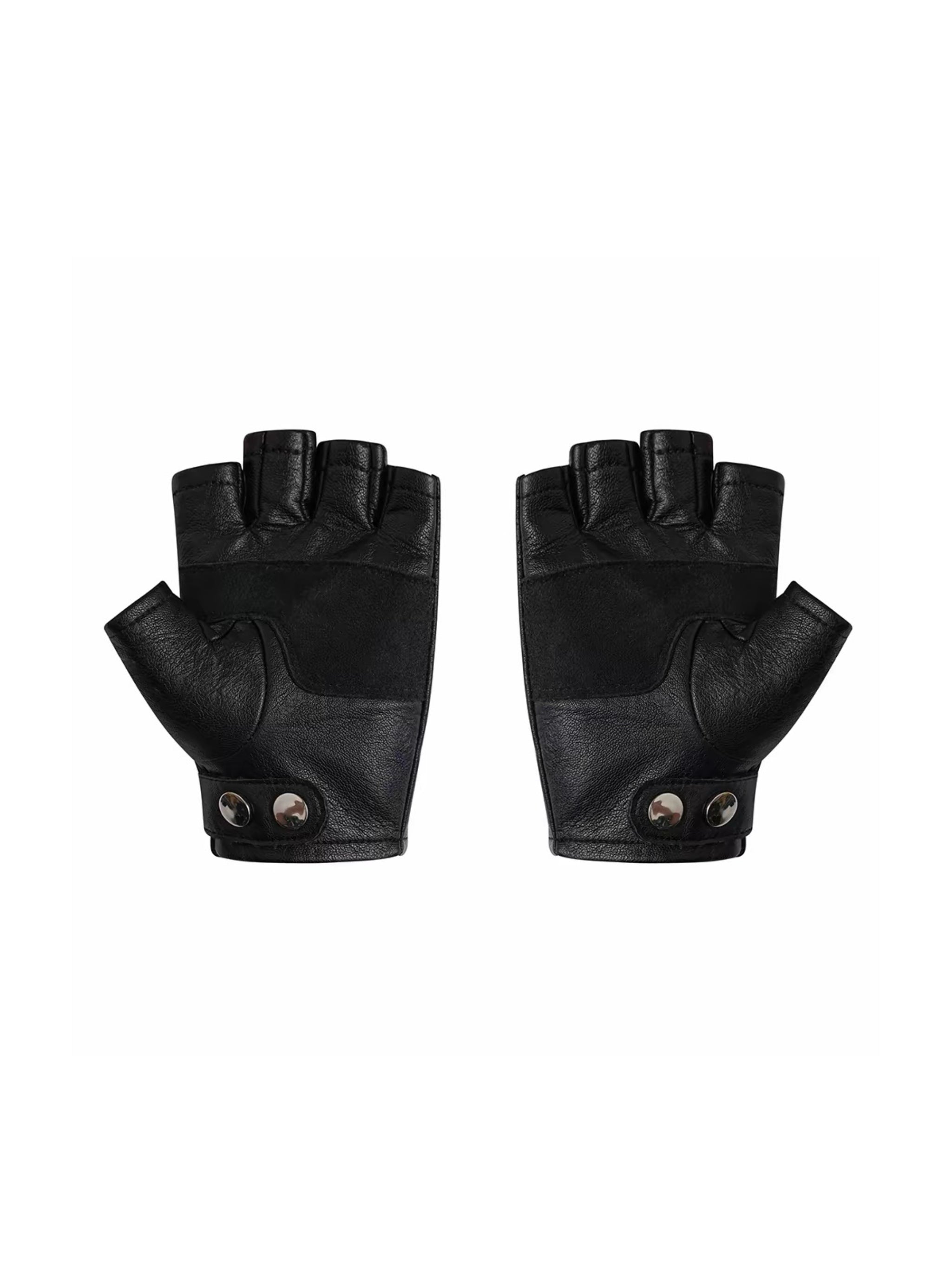 STUDDED FINGERLESS GLOVES