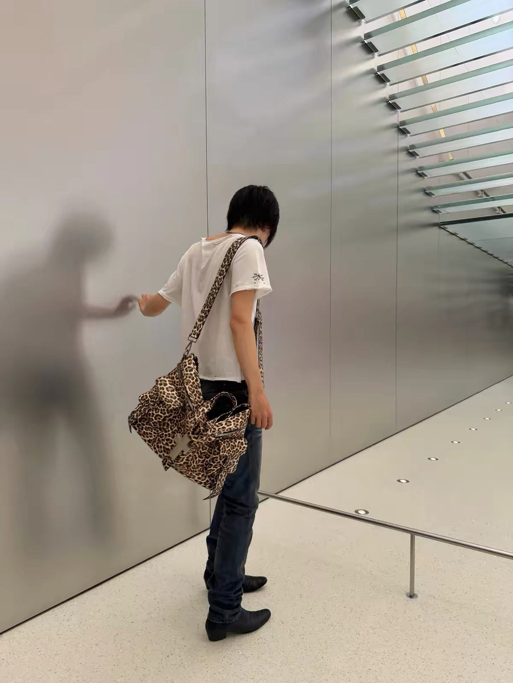 LEOPARD CROSS CARGO BAG