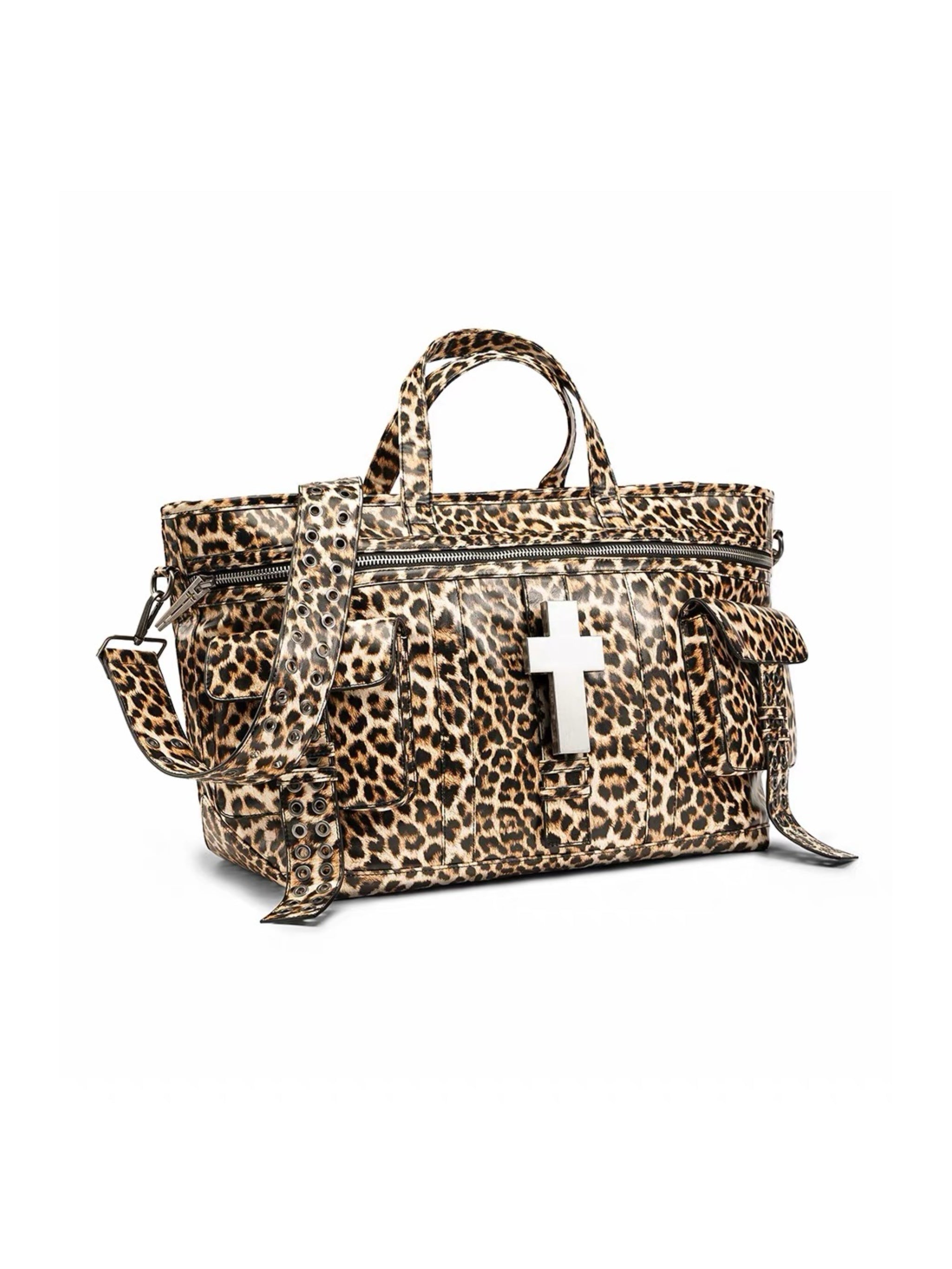 LEOPARD CROSS CARGO BAG