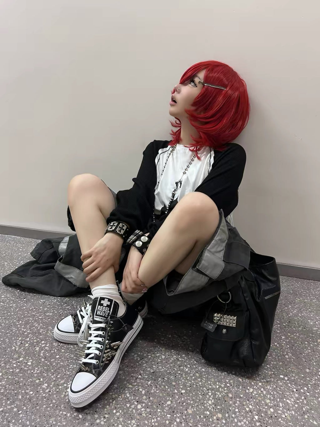 SPIKED LOW-TOP SNEAKERS