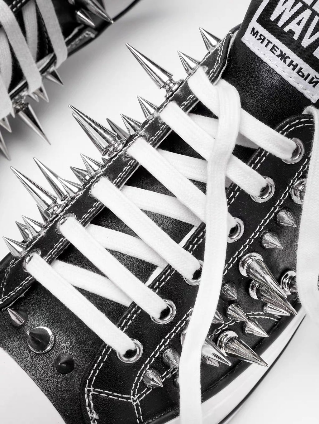 SPIKED LOW-TOP SNEAKERS