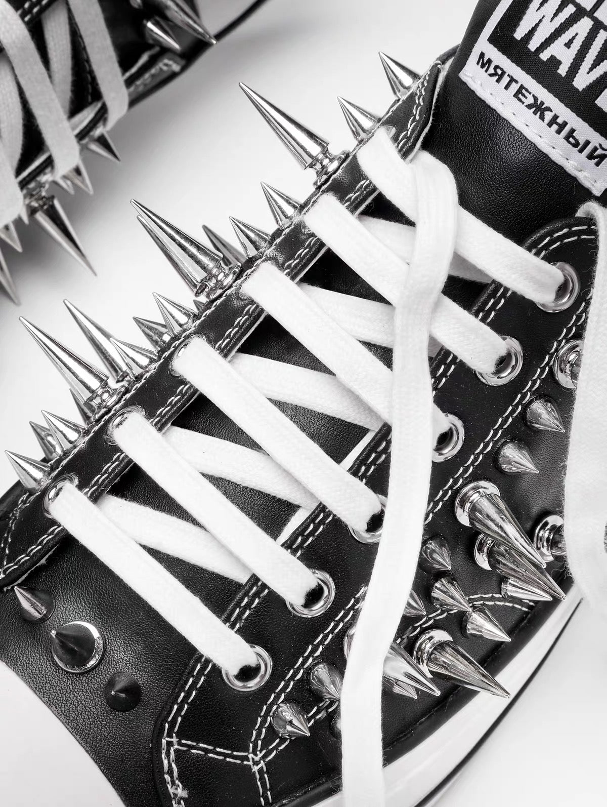 SPIKED LOW-TOP SNEAKERS