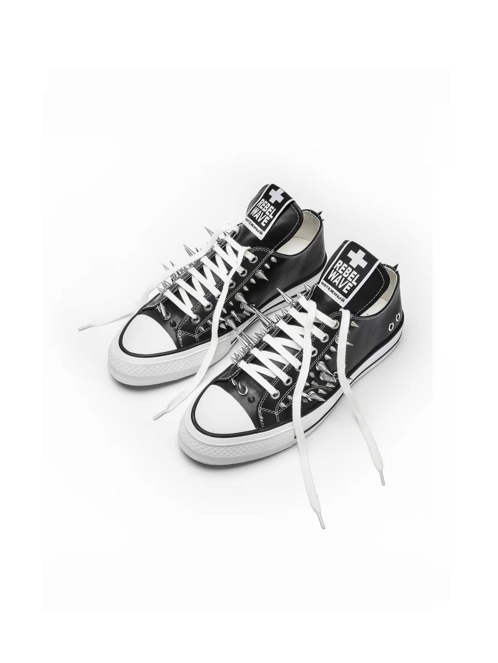 SPIKED LOW-TOP SNEAKERS