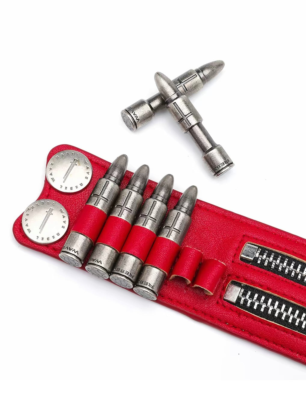 BULLET LEATHER BRACELET