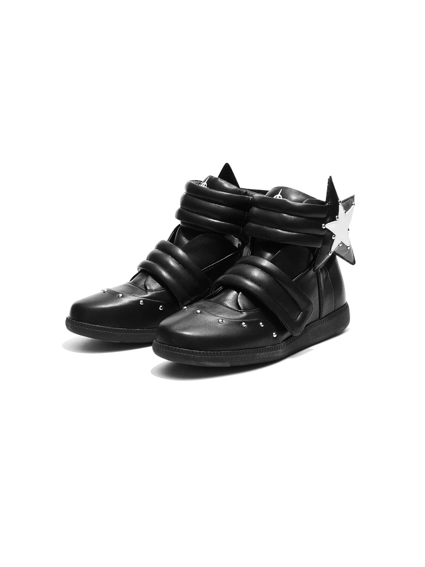 STUDDED HIGH-TOP SNEAKERS