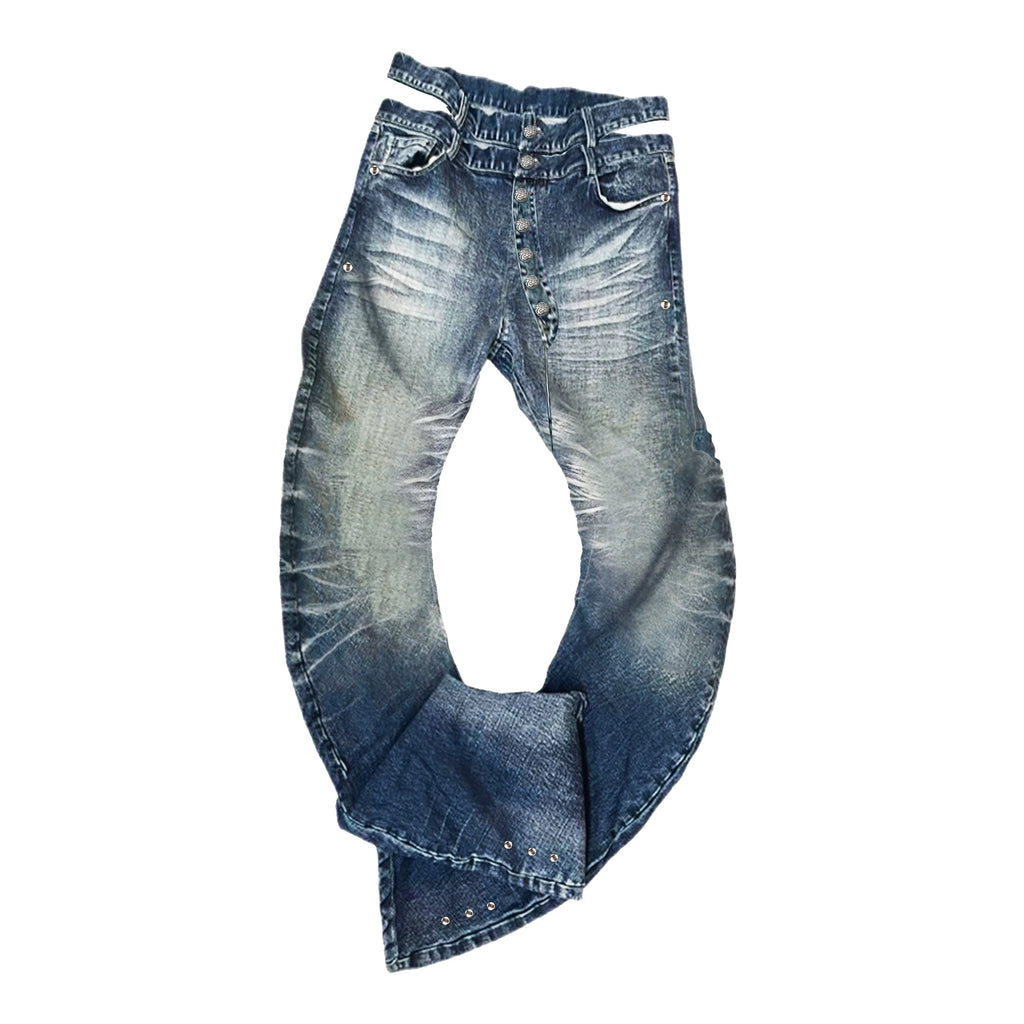 WHISKER CURVED JEANS
