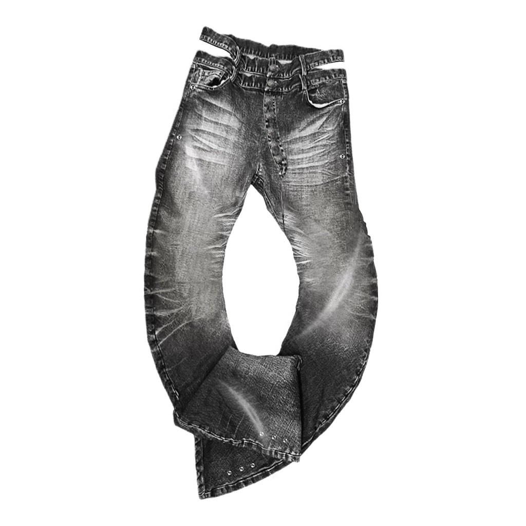 WHISKER CURVED JEANS