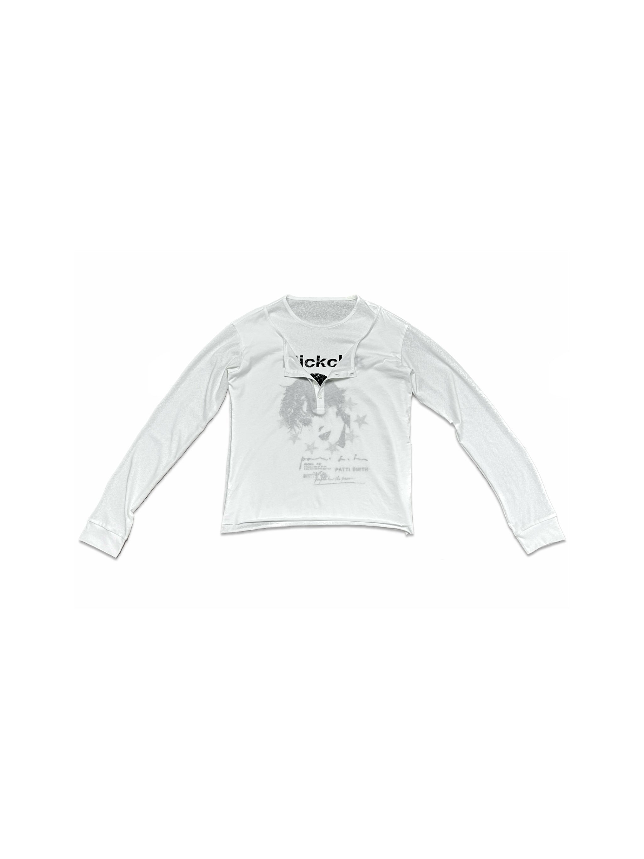 DOUBLE-LAYERED LONG SLEEVE T-SHIRT